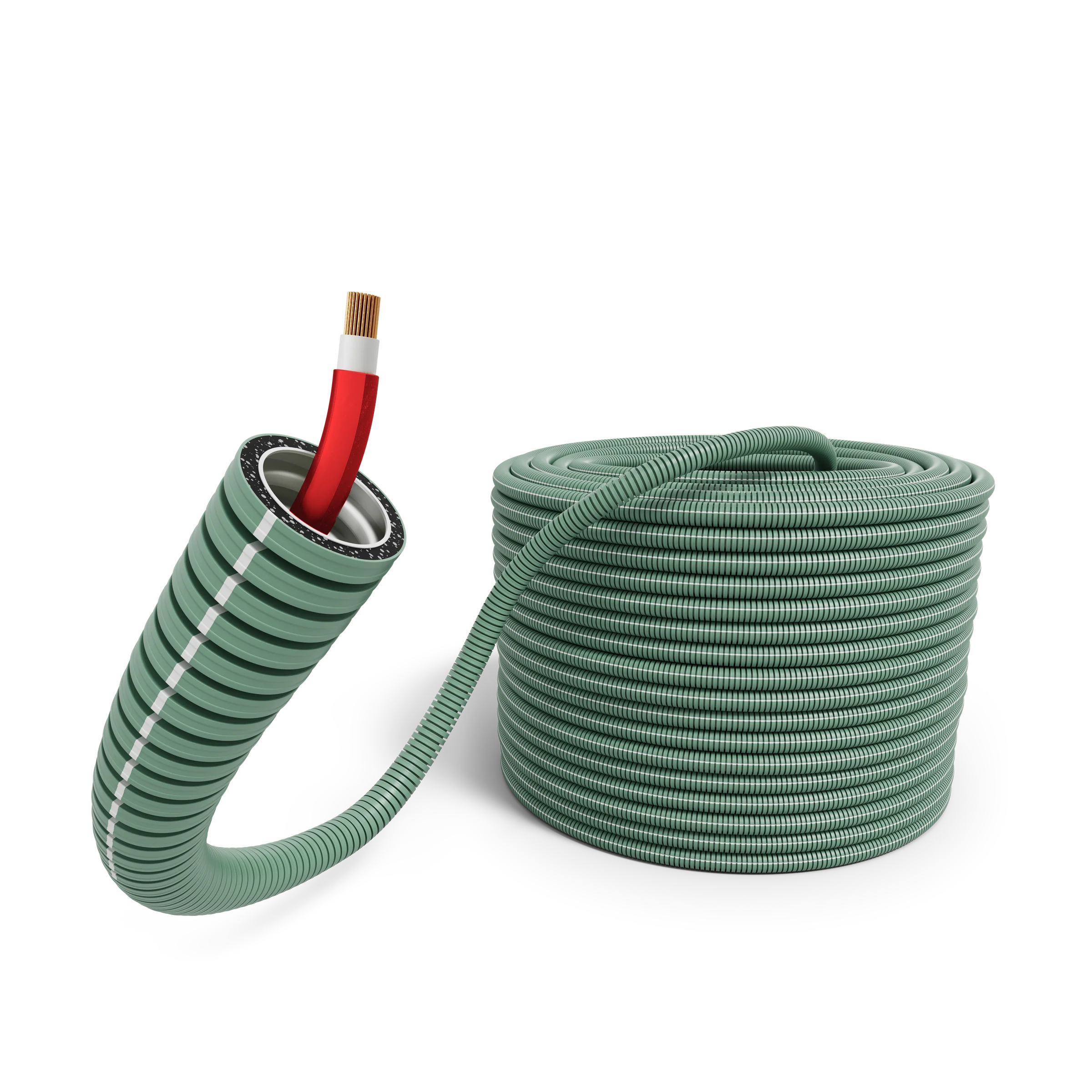 E-Rohr 16/H1Z2Z2-K 1x6 Rot UV iCable rPP R100