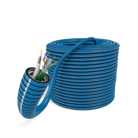 E-Rohr 25/CAT7+Koax rPP R100