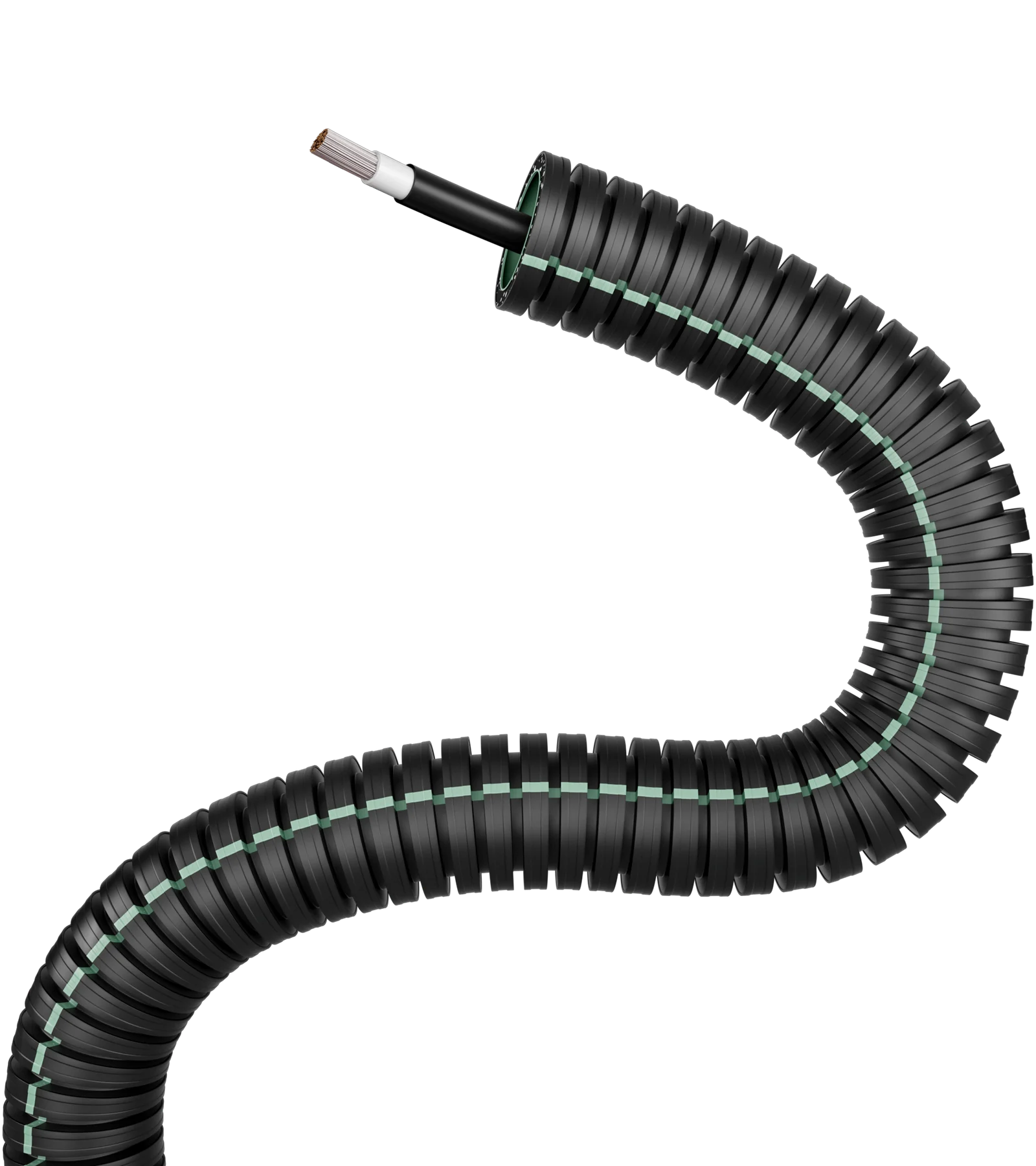 E-Rohr 16/H1Z2Z2-K 1x6 Schwarz UV iCable rPP R100
