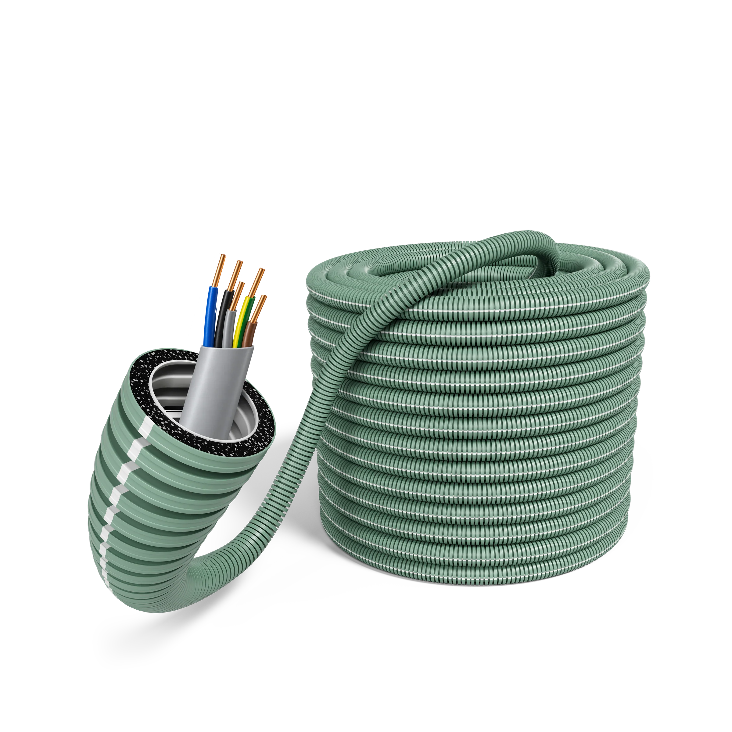 E-Rohr 25/YM-J 5x2,5mm² rPP R100