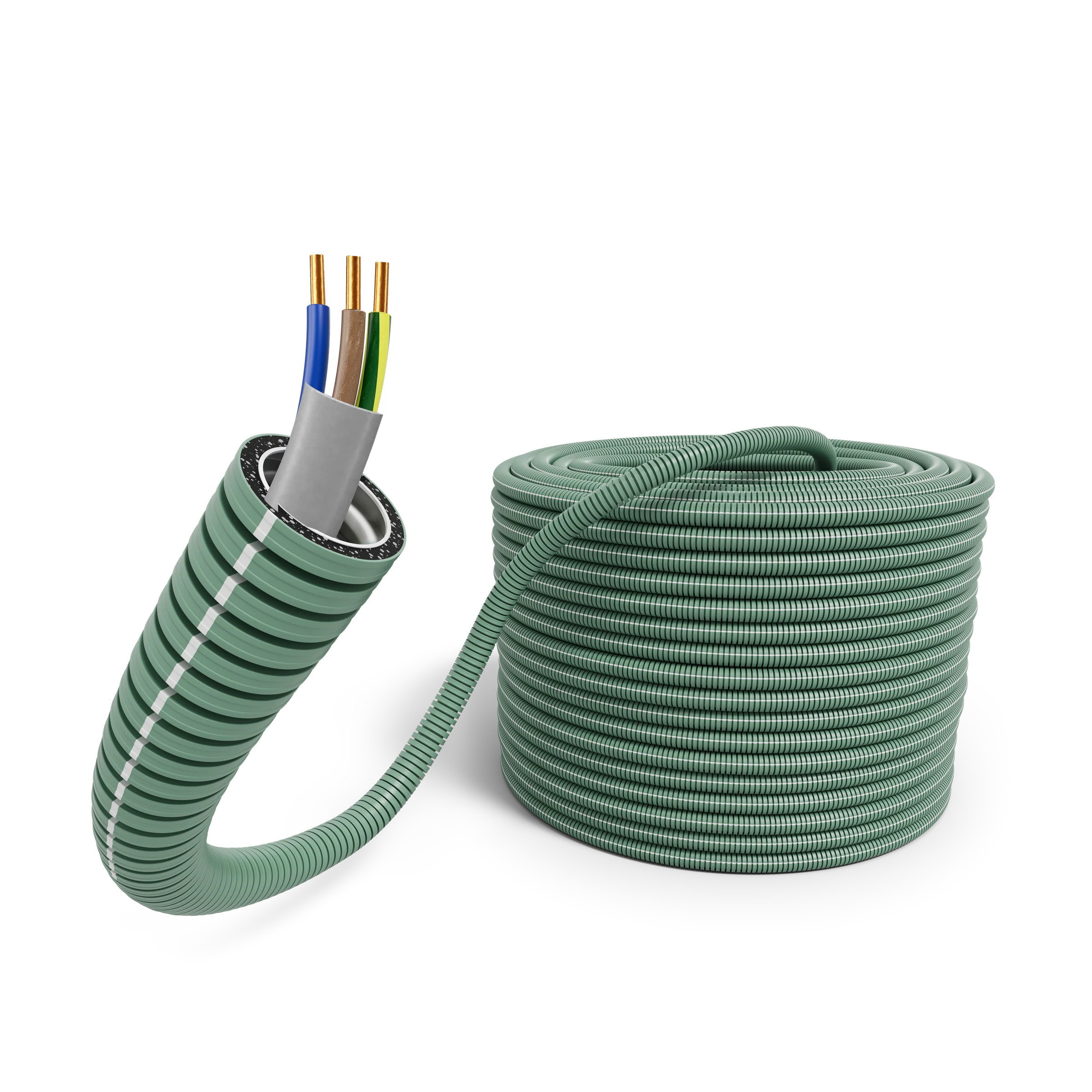 E-Rohr 20/YM-J 3x2,5mm² rPP R100
