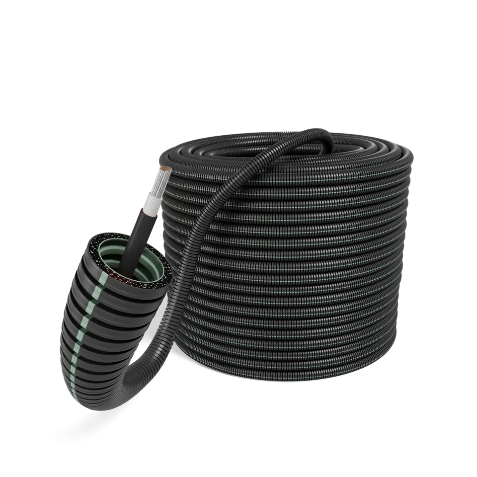 E-Rohr 16/H1Z2Z2-K 1x6 Schwarz UV iCable rPP R100
