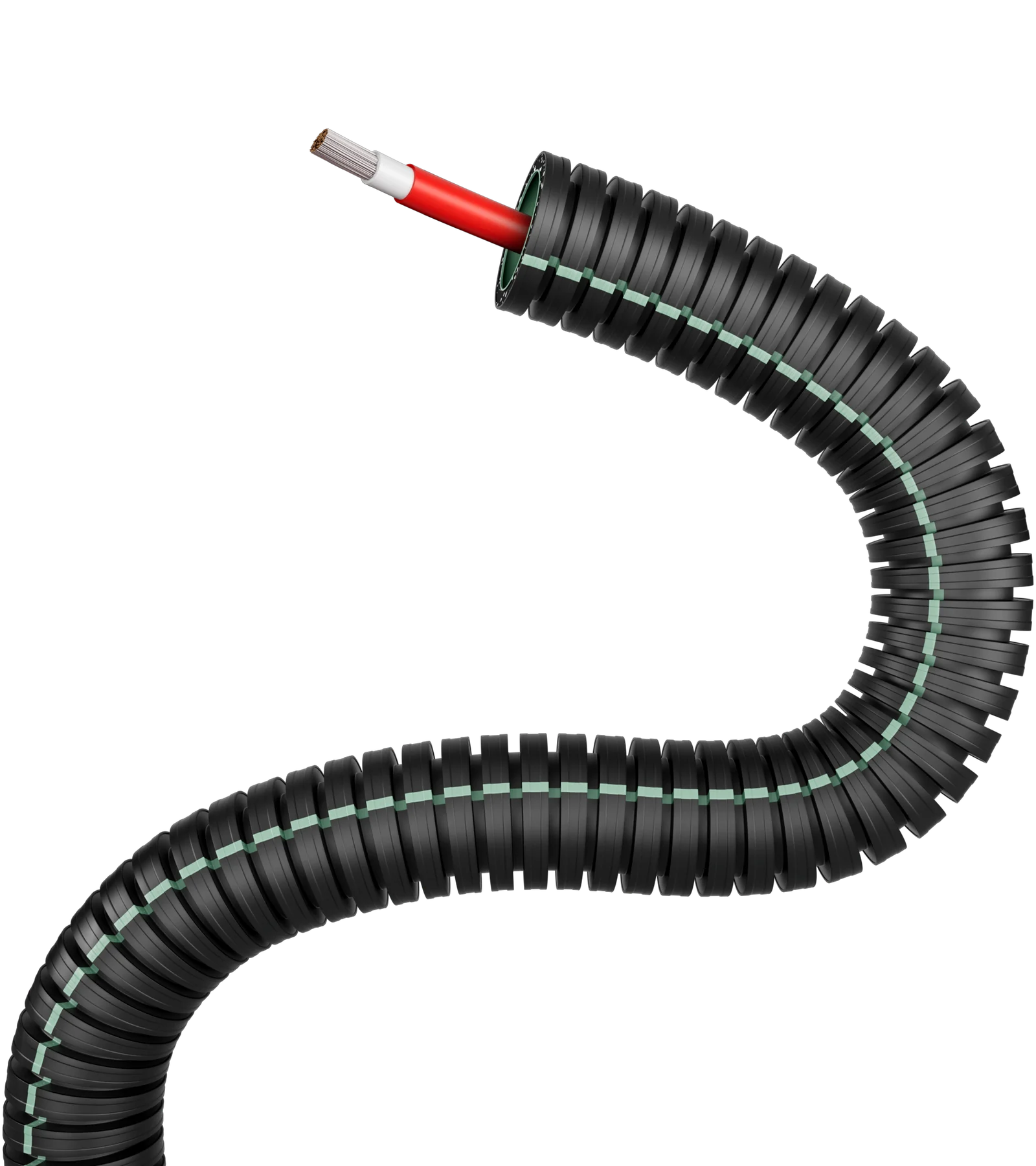 E-Rohr 16/H1Z2Z2-K 1x6 Rot UV iCable rPP R100